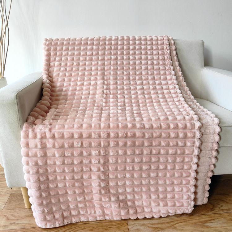 Polyester Super Soft Corduroy Flannel Fleece Blanket